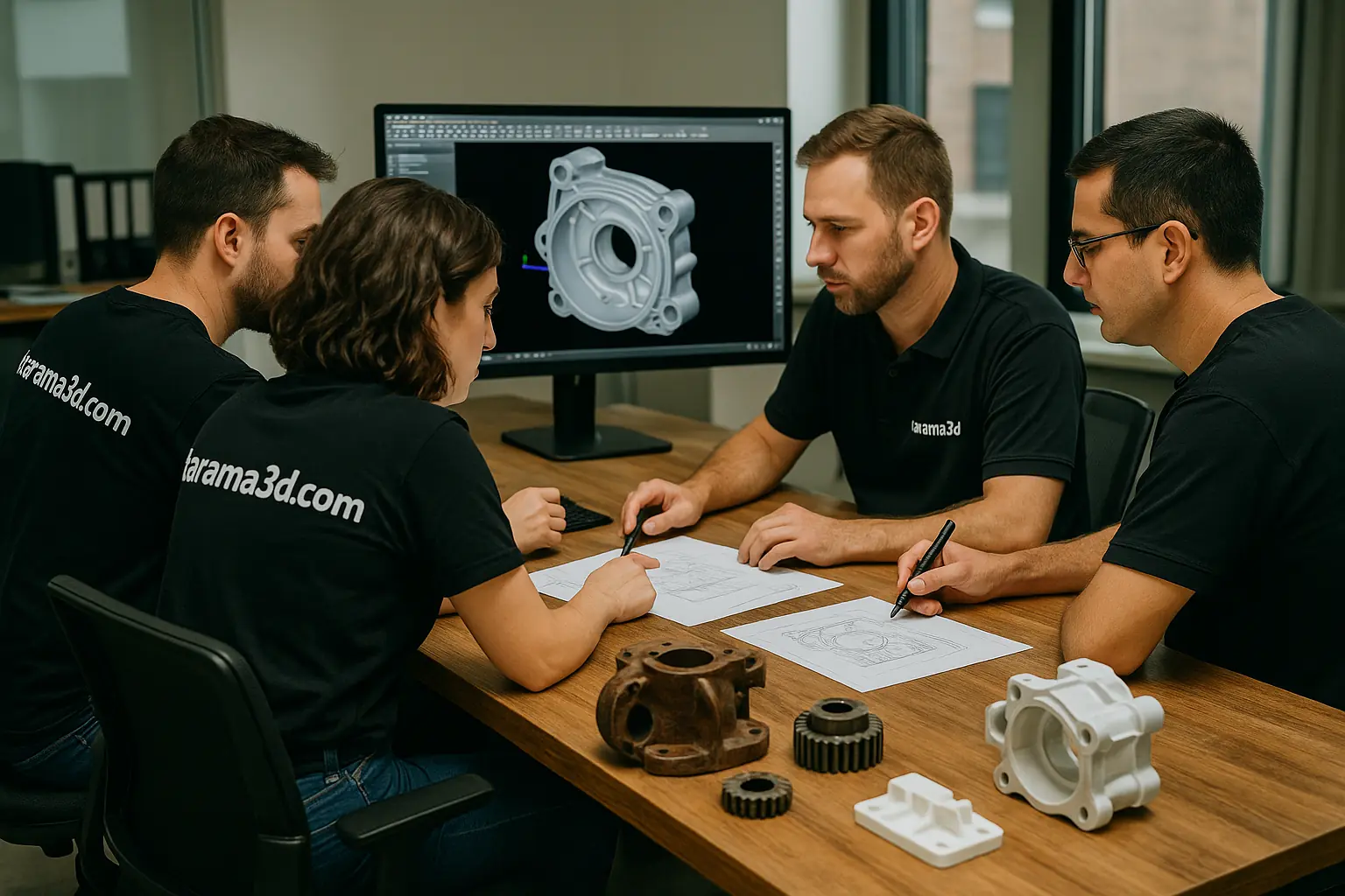 3D tarama ile dijitalleştirilen otomotiv yedek parçası